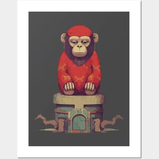 Monkey Monk Posters and Art